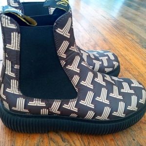 Lanvin Leather Ankle Chelsea Boots Size 38